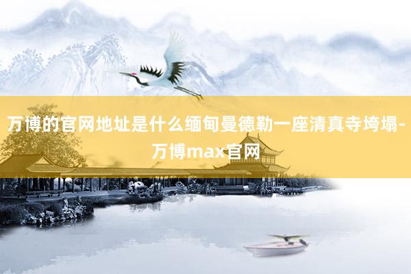万博的官网地址是什么缅甸曼德勒一座清真寺垮塌-万博max官网